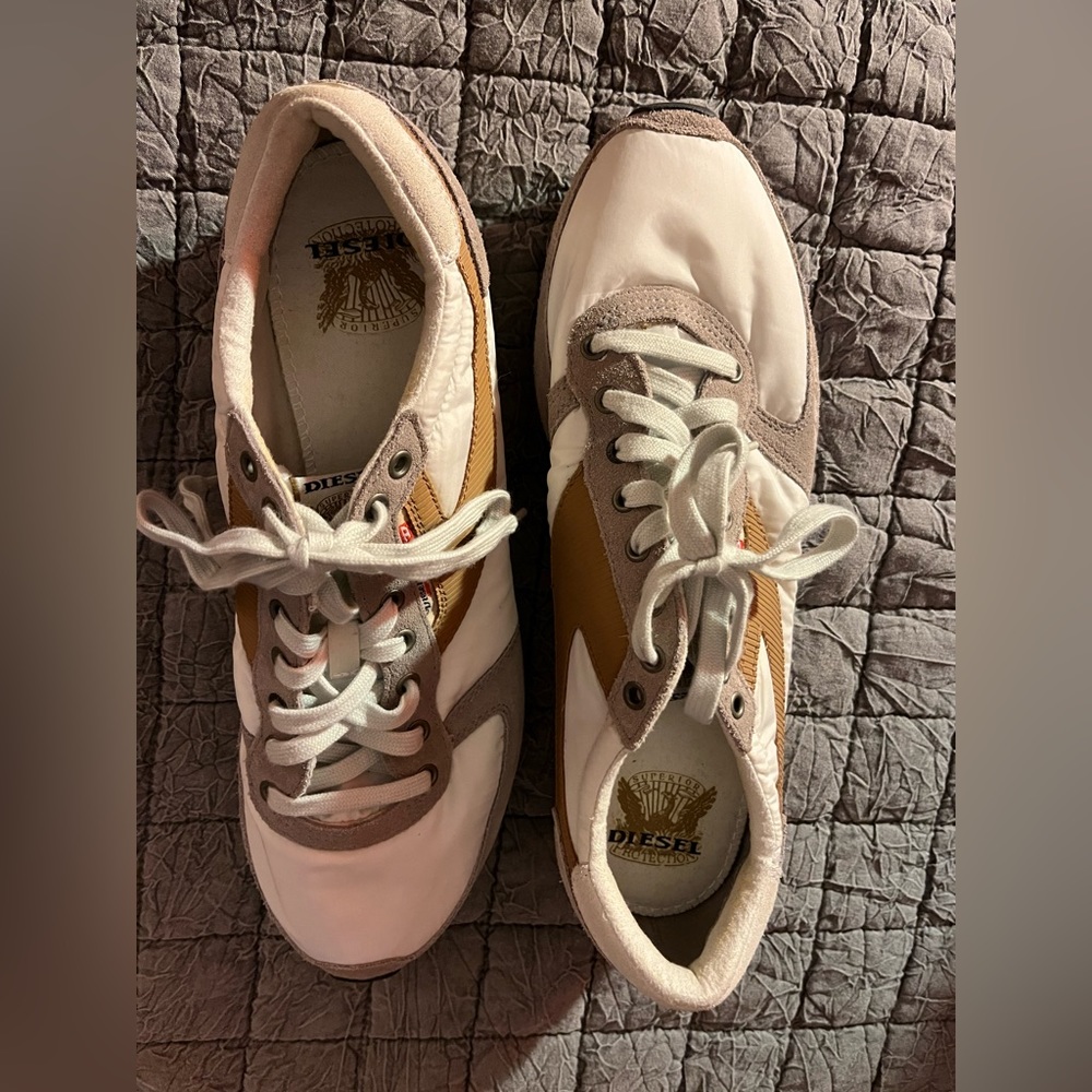 Diesel Only the Brave Tan / Cream Men’s Sneakers Size 10.5